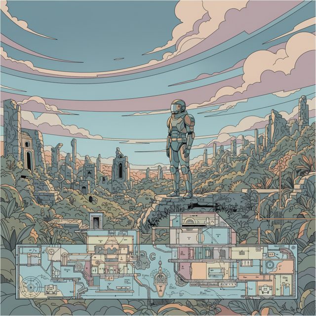 Chris Ware Diagrammatic example artwork