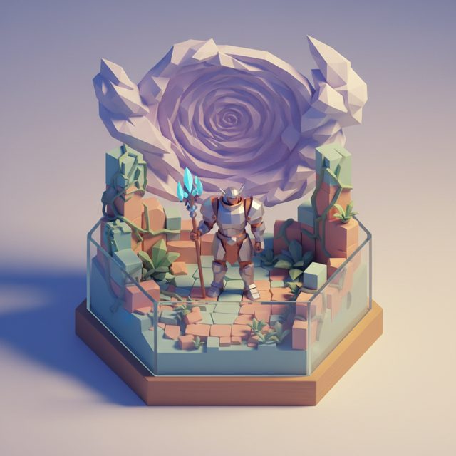 Isometric Low-Poly example artwork
