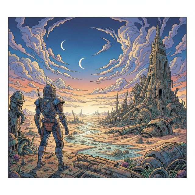Moebius / Métal Hurlant example artwork