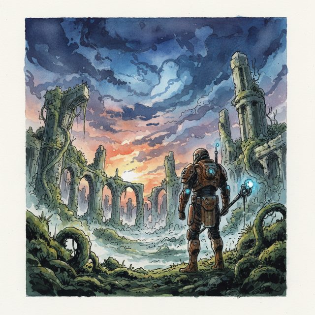 Watercolor Graphic Novel example artwork